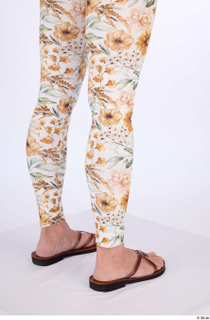 Hanane calf casual dressed white floral leggings 0006.jpg